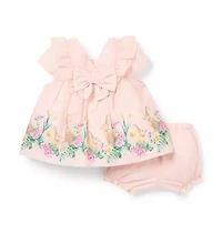 The Bunny Border Matching Baby Set