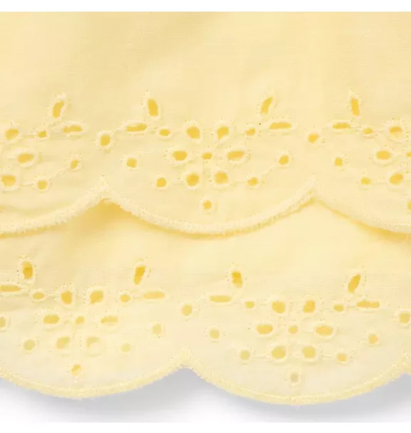 Baby Eyelet Trim Matching Set