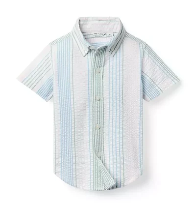 Striped Seersucker Shirt