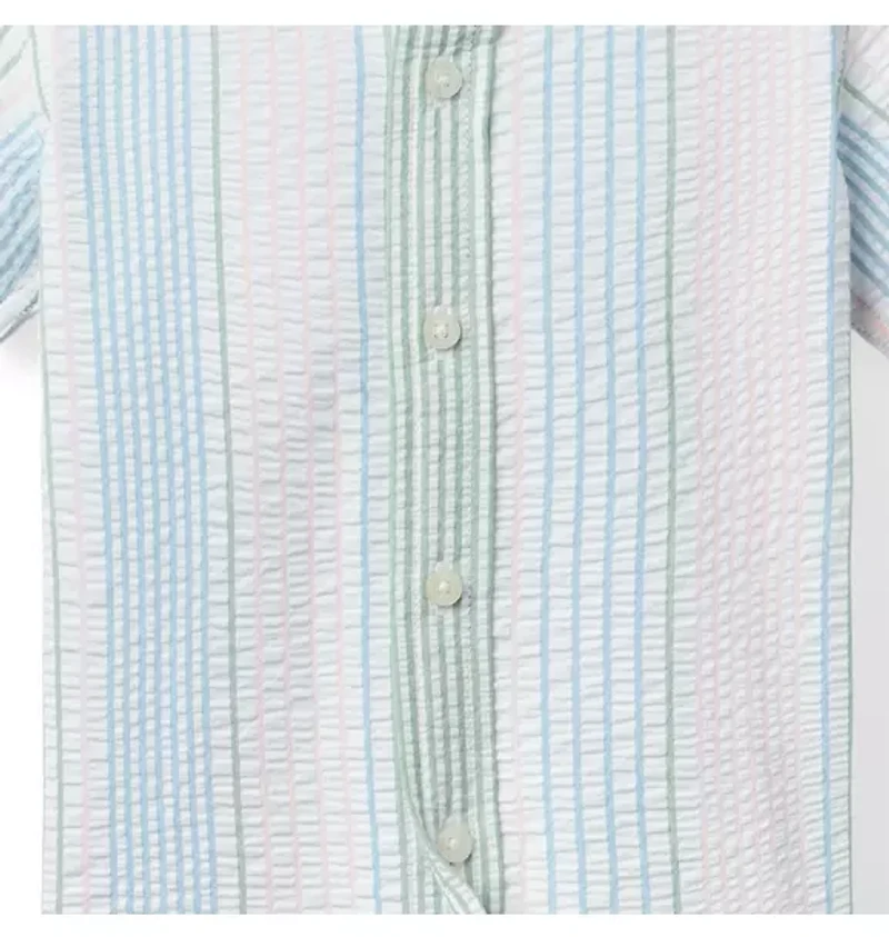 Striped Seersucker Shirt