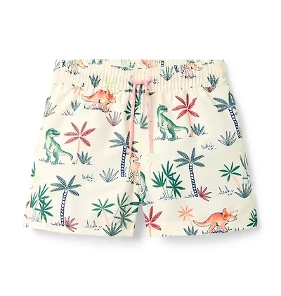 Recycled Dinosaur Swim Trunk