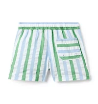 Recycled PEANUTS™ Snoopy Striped Swim Trunk