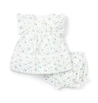 The Floral Pintuck Matching Baby Set