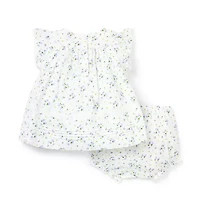 The Floral Pintuck Matching Baby Set