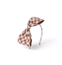 Gingham Bow Headband