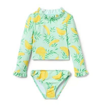 Recycled Banana Rash Guard Swimsuit