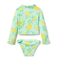 Recycled Banana Rash Guard Swimsuit