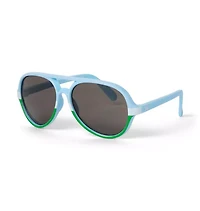 Stripe Aviator Sunglasses