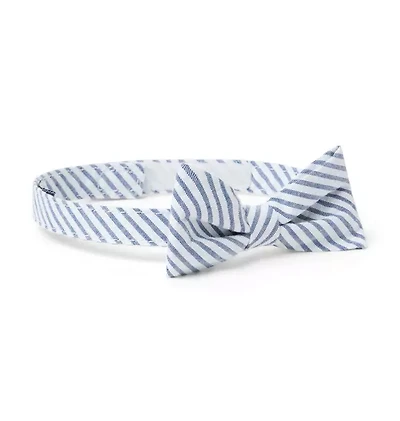 Striped Seersucker Bowtie