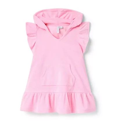 Hooded Terry Swim Cover-Up