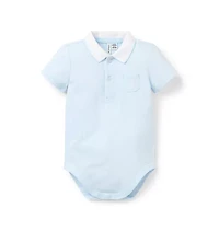 Baby Bunny Pique Polo Bodysuit