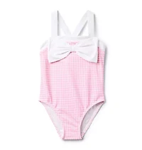 Recycled Gingham Bow Swimsuit