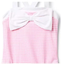 Recycled Gingham Bow Swimsuit