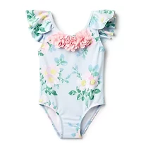 Recycled Floral Rosette Swimsuit