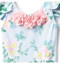 Recycled Floral Rosette Swimsuit