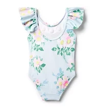 Recycled Floral Rosette Swimsuit