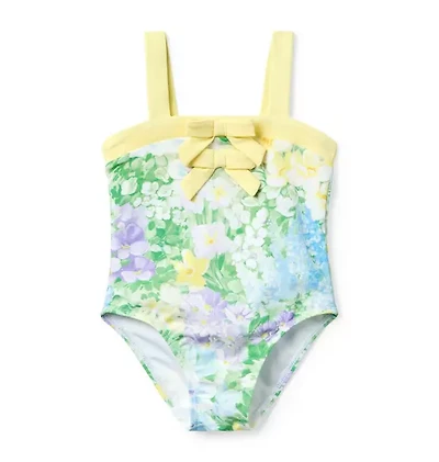Recycled Floral Bow Swimsuit