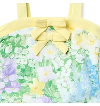 Recycled Floral Bow Swimsuit