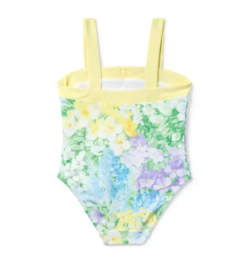 Recycled Floral Bow Swimsuit