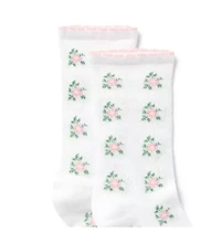 Floral Pointelle Sock