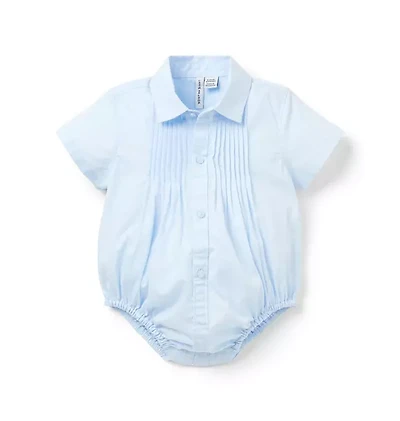 Baby Pintuck Poplin Bodysuit