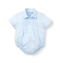 Baby Pintuck Poplin Bodysuit