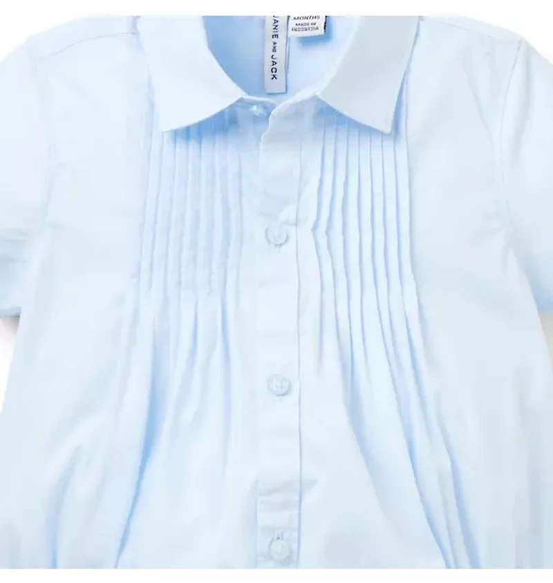 Baby Pintuck Poplin Bodysuit