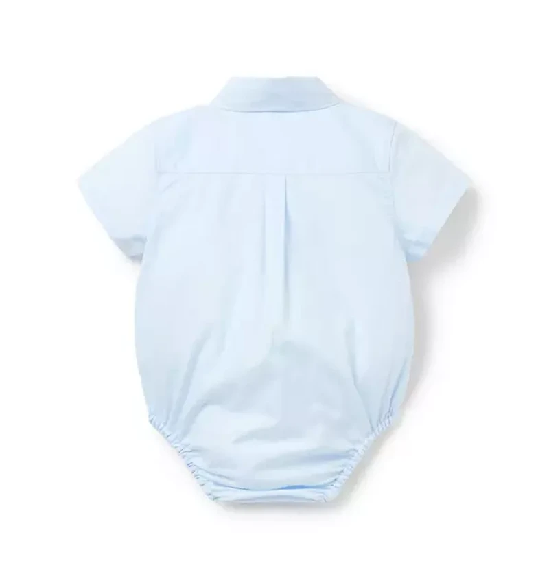 Baby Pintuck Poplin Bodysuit