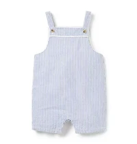 Baby Striped Seersucker Overall