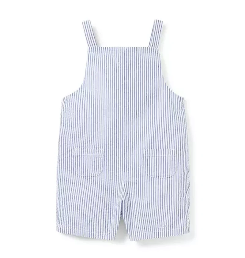 Baby Striped Seersucker Overall
