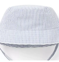 Baby Striped Seersucker Bucket Hat