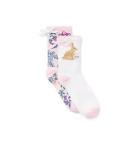 Floral And Bunny Sock 2-Pack