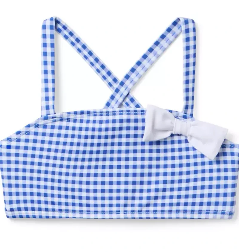 Recycled Gingham Bow 2-Piece Swimsuit