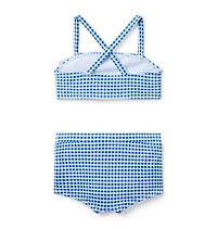 Recycled Gingham Bow 2-Piece Swimsuit