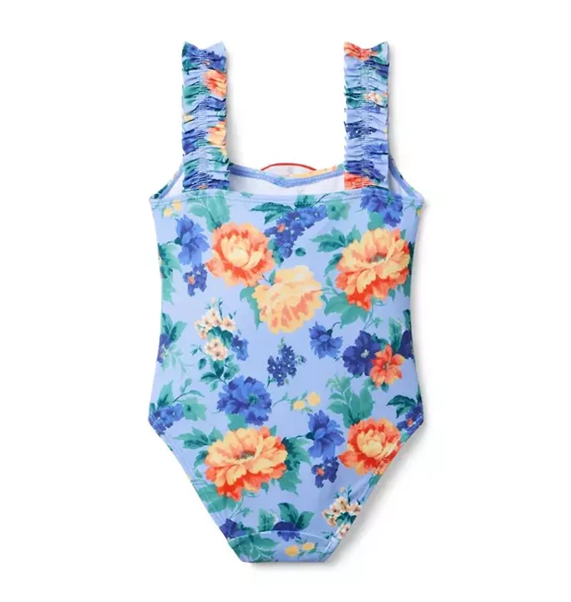 Recycled Floral Rosette Swimsuit