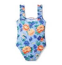 Recycled Floral Rosette Swimsuit