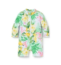 Baby Recycled Tropical Floral Swimsuit