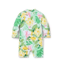 Baby Recycled Tropical Floral Swimsuit