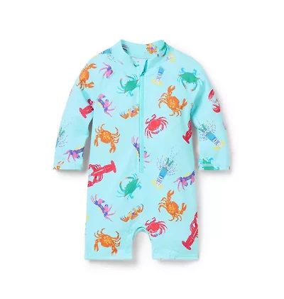 Baby Recycled Shellfish Rash Guard Swimsuit
