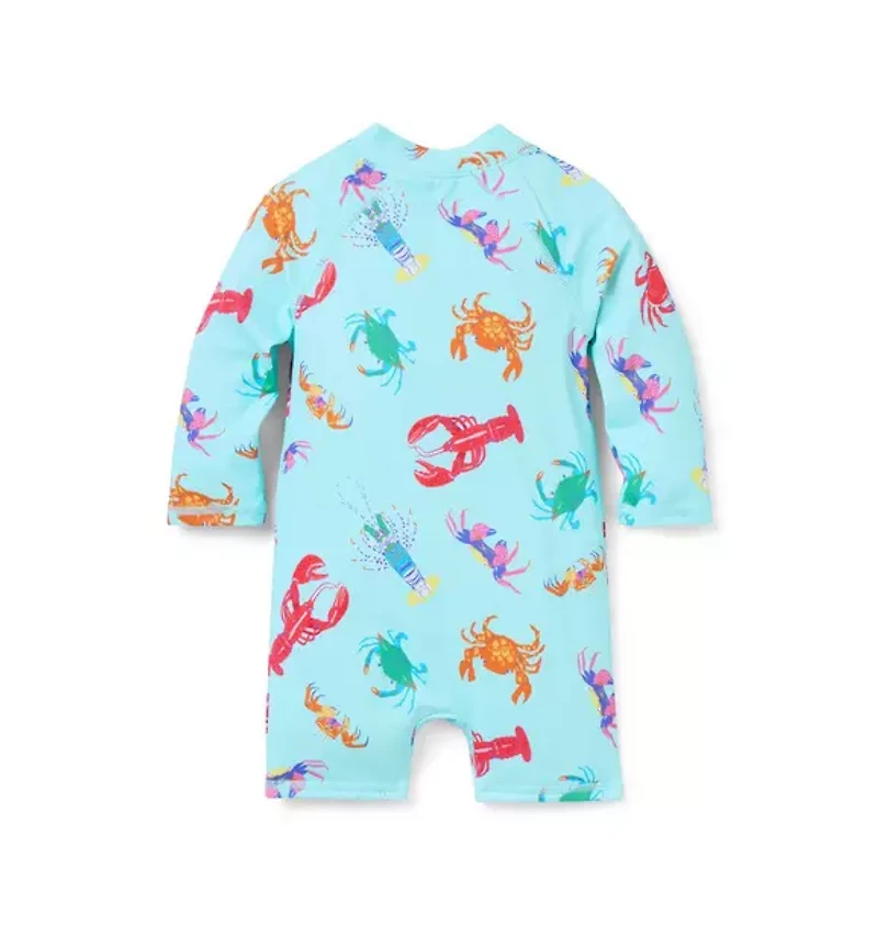 Baby Recycled Shellfish Rash Guard Swimsuit