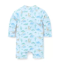 Baby Recycled Dinosaur Rash Guard Swimsuit