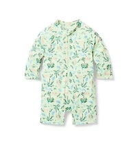 Baby Recycled Cheetah Rash Guard Swimsuit