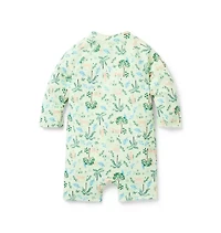 Baby Recycled Cheetah Rash Guard Swimsuit