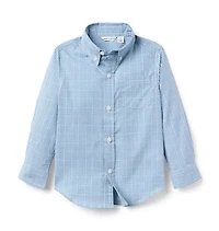 Plaid Poplin Shirt