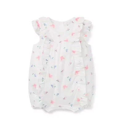 Baby Butterfly Ruffle Romper