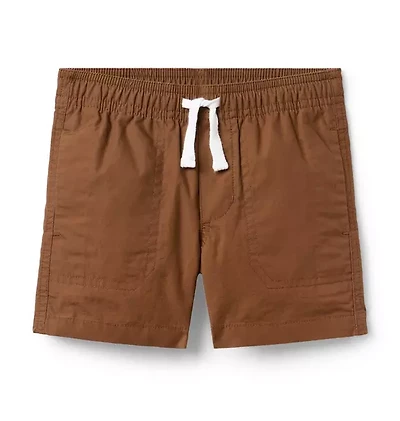 Poplin Pull-On Short