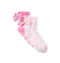 Gingham Bow Sock 2-Pack
