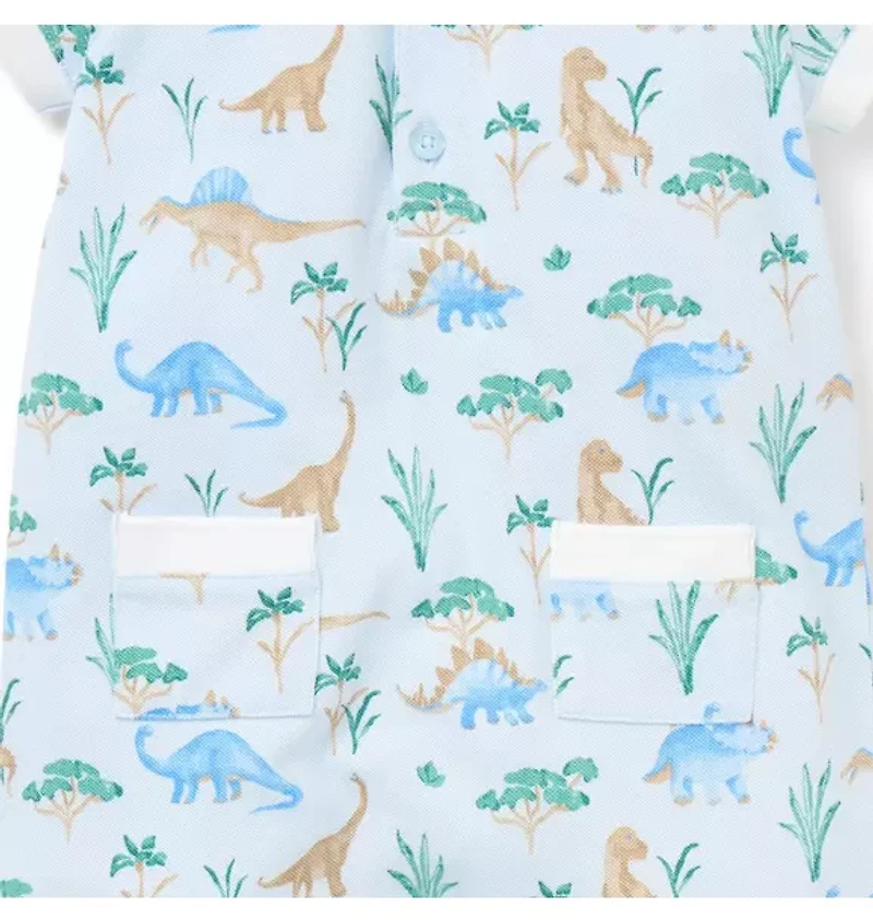 Baby Dinosaur Collared Romper