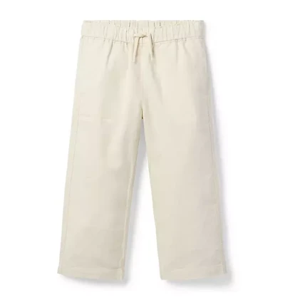 Linen-Cotton Pull-On Pant
