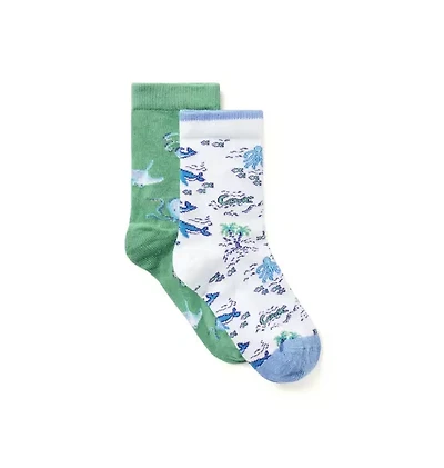 Pirate Ship And Sea Friends Sock 2-Pack